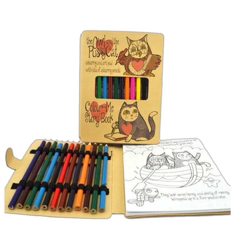 Drawing Book with Pencils