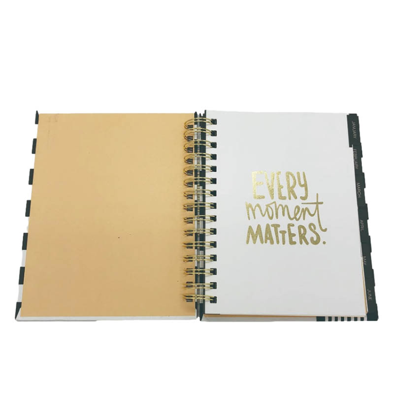 Wire-O Gold Foil Diary1